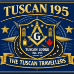 A custom graphic created to promote the Tuscan Lodge No.195 Travellers. Traveling team visits are a long-standing Masonic tradition where members attend meetings at other lodges to support their Brethren, strengthen fraternal bonds, and celebrate the shared values of Freemasonry throughout the district.