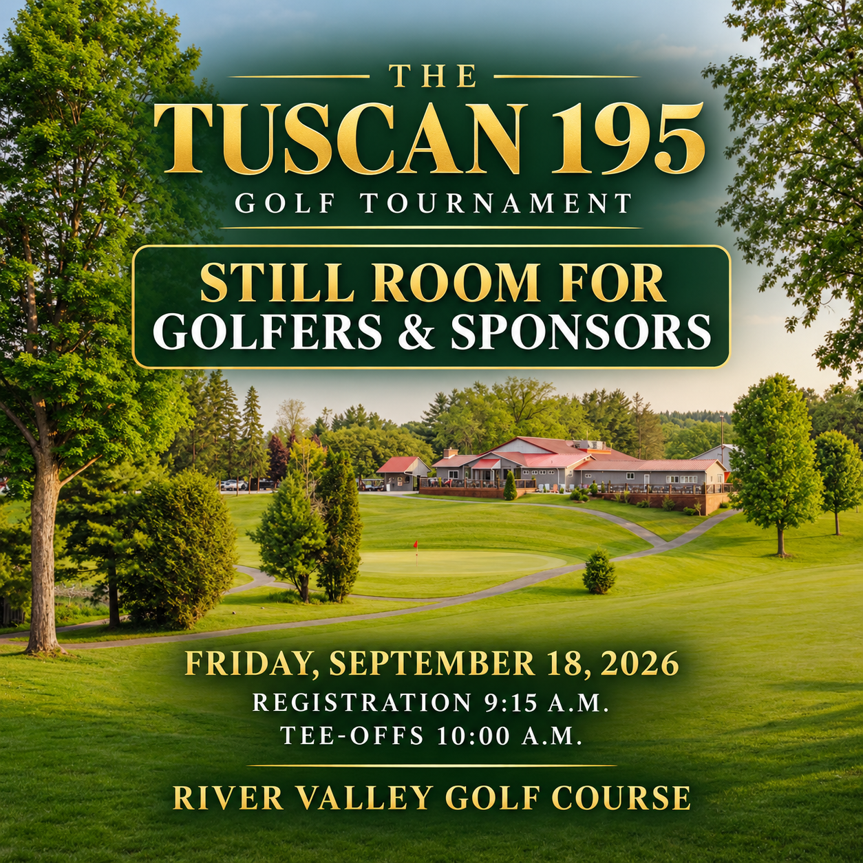 There’s Still Room for Golfers and Sponsors!